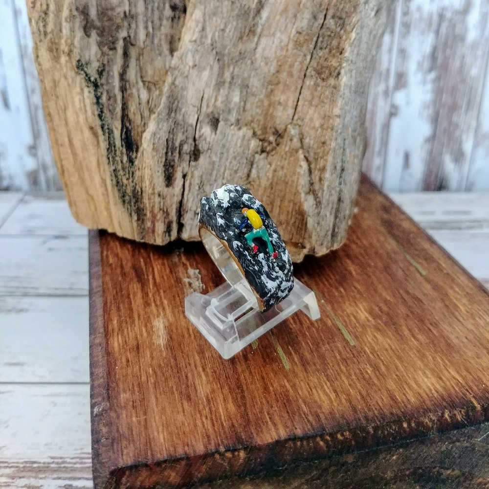 Cliff Hanger Custom Sterling Ring - Picture 3 of 5